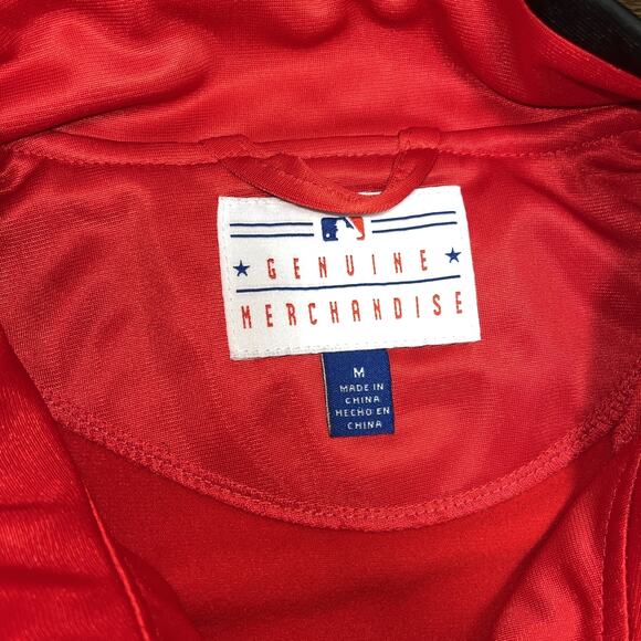 Vintage 90s G-III Cincinnati Reds MLB Full Zip Jacket Mens Red/Black Size Medium - Picture 2 of 10